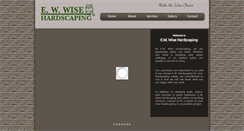 Desktop Screenshot of ewwisehardscaping.com