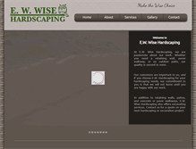 Tablet Screenshot of ewwisehardscaping.com